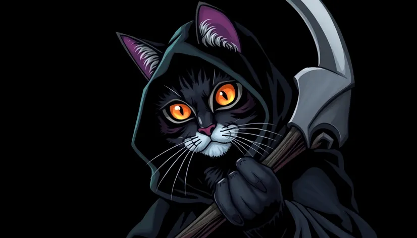 cat grim reaper