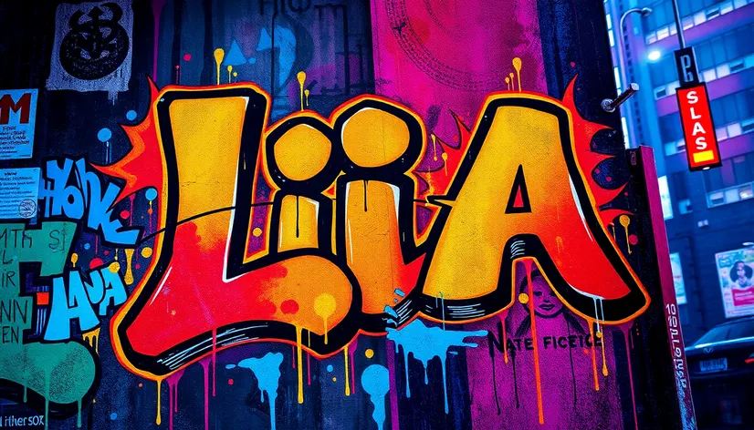 alphabet lia letter graffiti