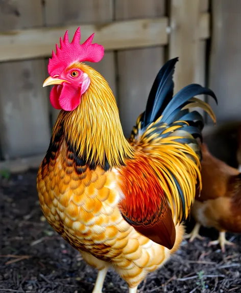 golden laced wyandotte rooster