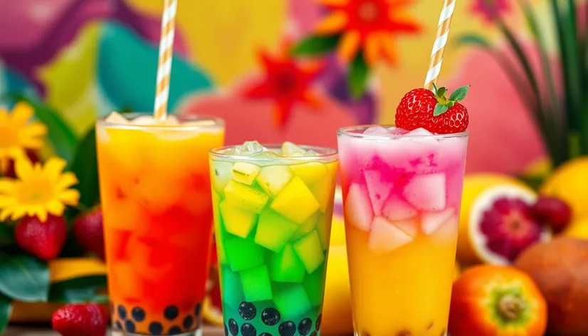 bubble tea flavors