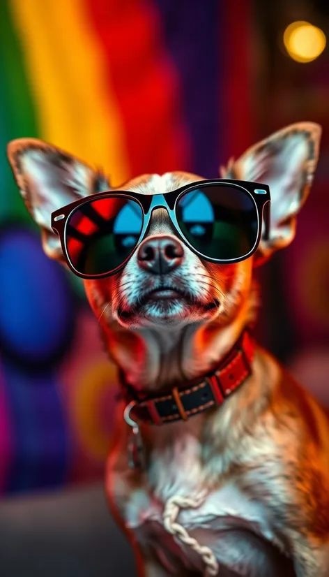 chihuahua wearing sunglasses