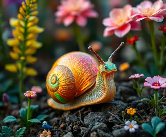 iridescent snail