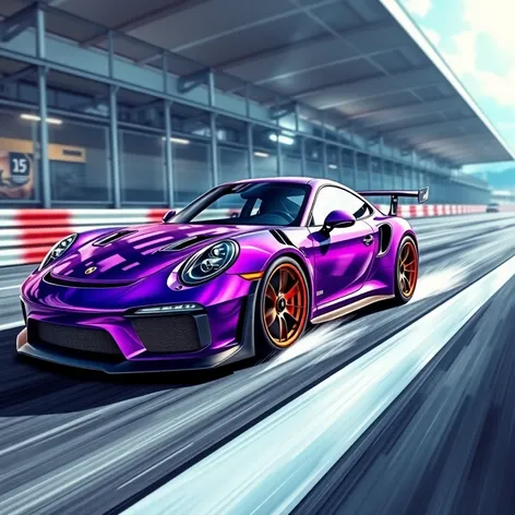 911 gt3rs purple