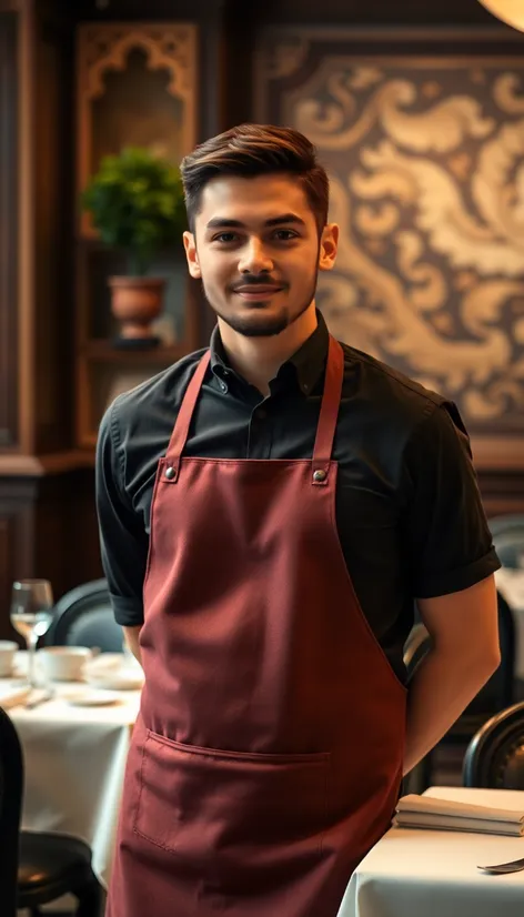 waiter with apron