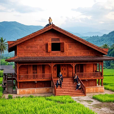 "Traditional Acehnese house (Rumoh