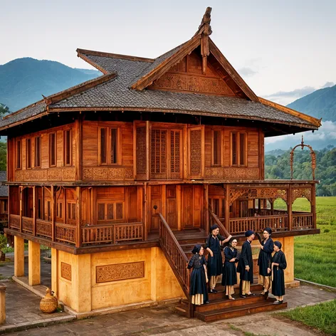 "Traditional Acehnese house (Rumoh