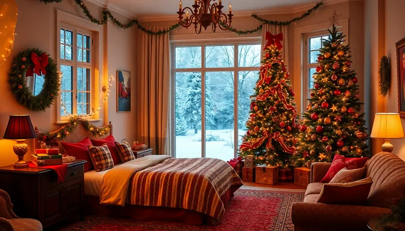 christmas bedroom decor