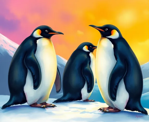 penguin drawings