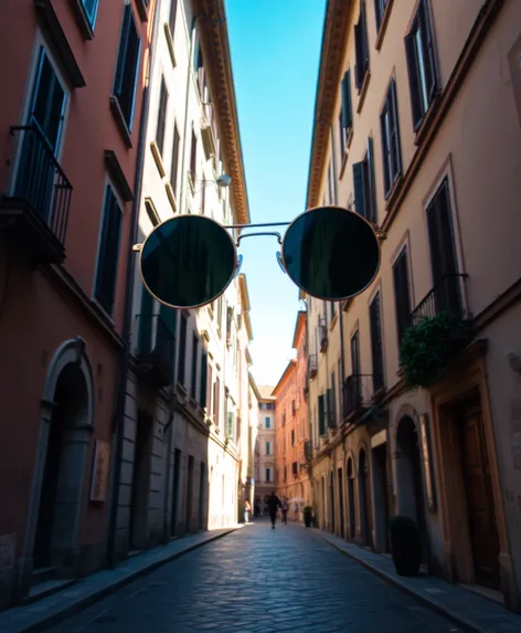 sunglasses round italy