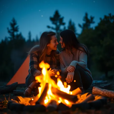 camping girlfriend