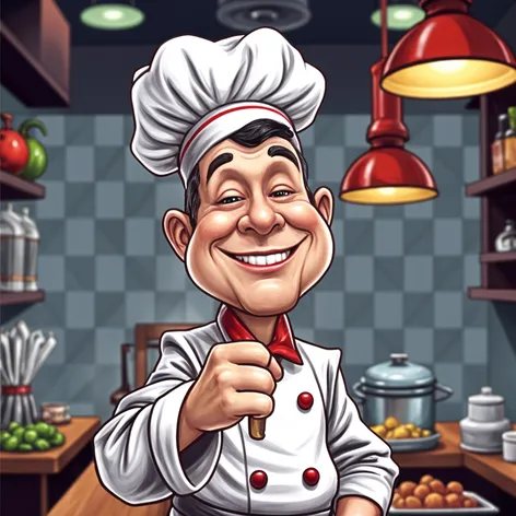 Chef , caricature, delicious