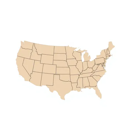 simple us map