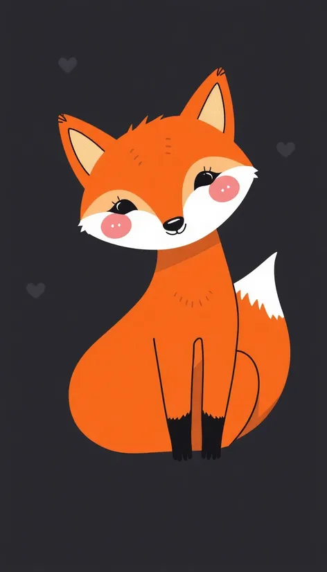 easy cute fox drawing