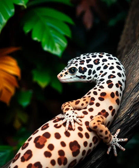 albino gecko leopard