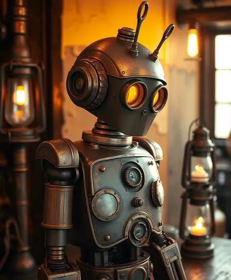 steampunk robot art