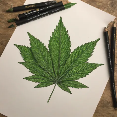 weed drawing