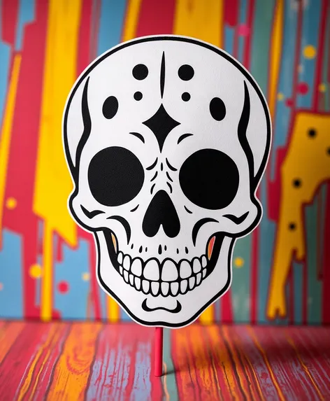 cute skull cutout