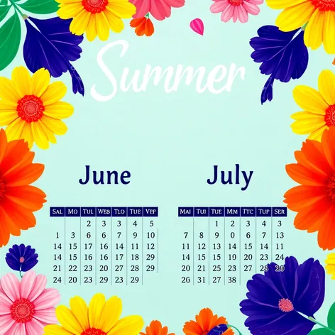 june july calendar