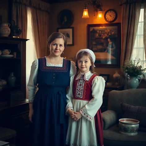 russian mother and daughter