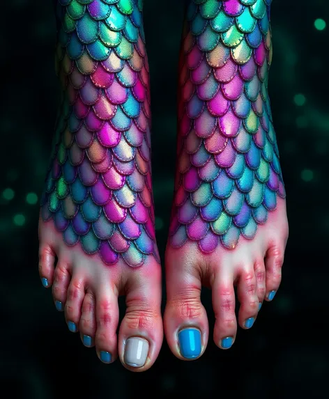 little mermaid feet