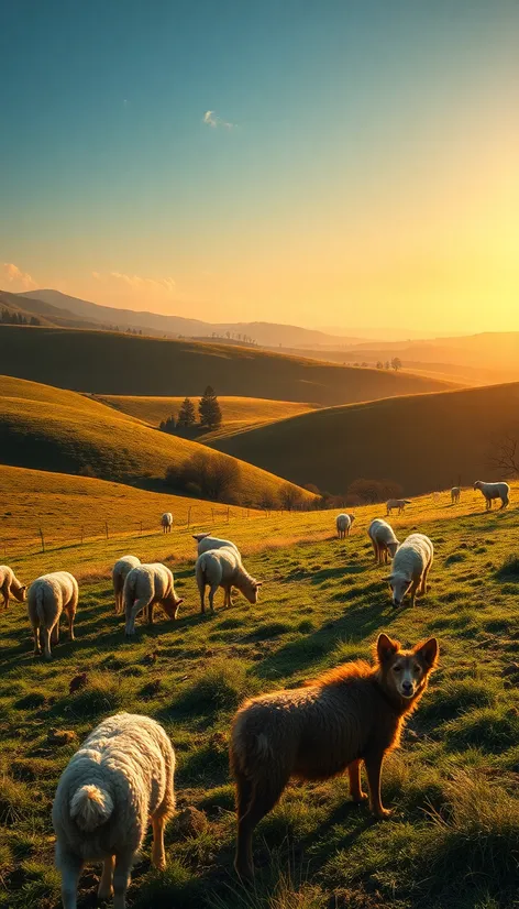 dog herding sheep