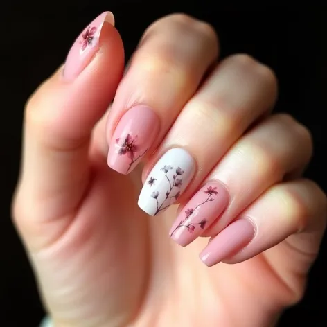 nude nails with nail