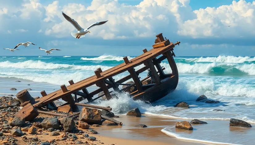 beach wreck