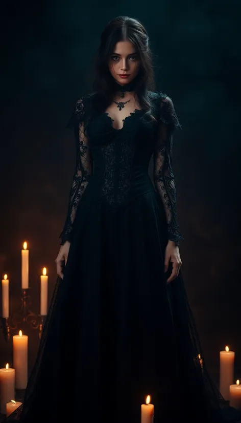 black gothic dress