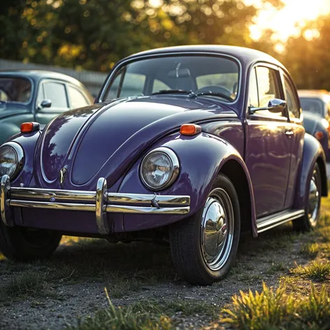 Purple vw beetle