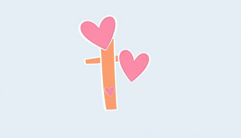 letter t with hearts