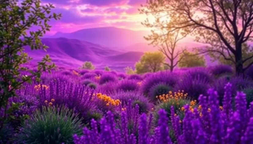 purple landscape