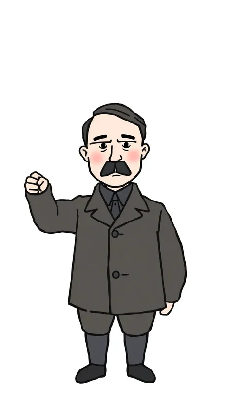 hitler drawing easy