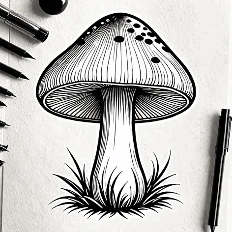 mushroom tattoo