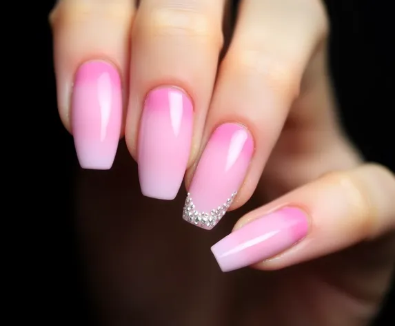 pink white nail designs