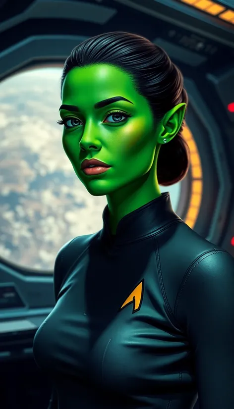 star trek green girl