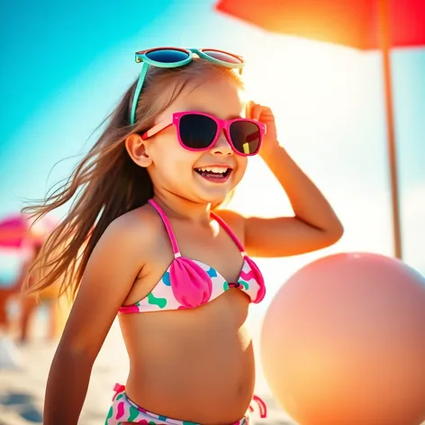 little girl in bikini