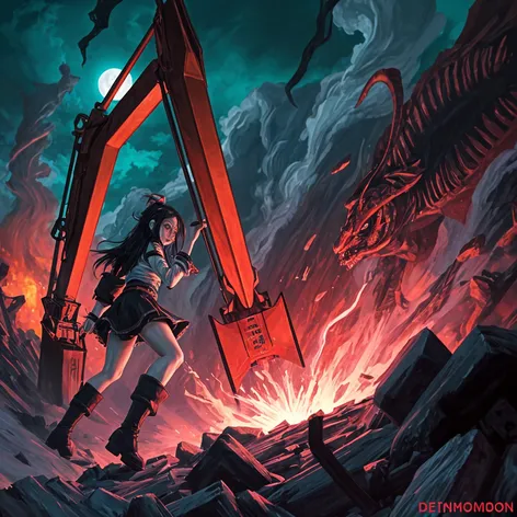 Nezuko demon slayer excavator