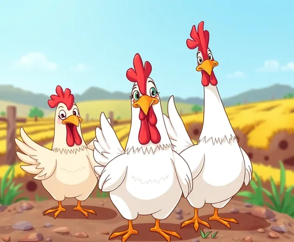 cartoon chickens images