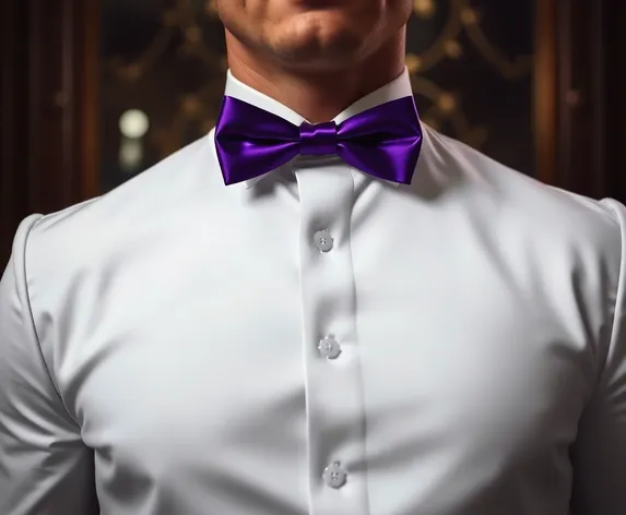 purple bow tie