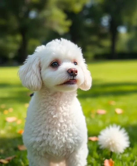 white miniature poodle