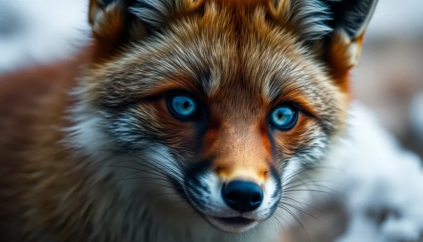 blue fox eyes