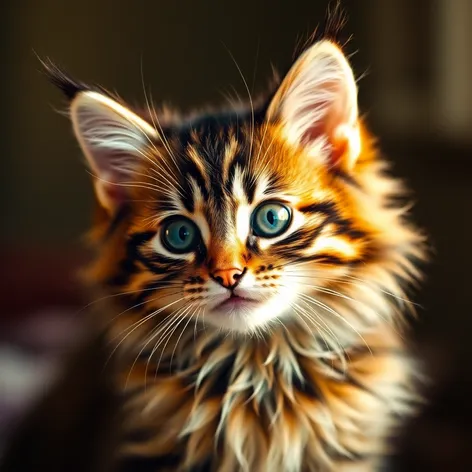 long haired tabby kitten