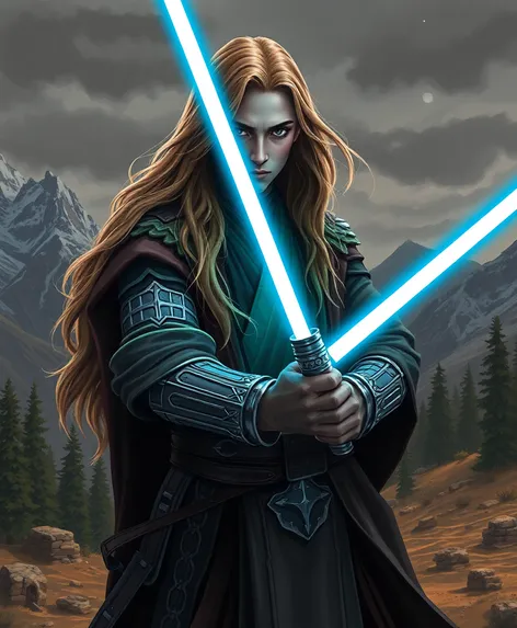 jedi with long hair