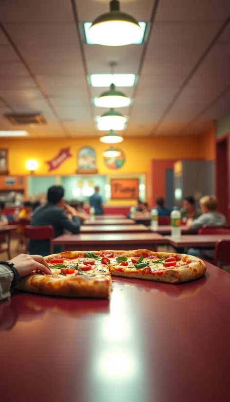 school lunch pizza