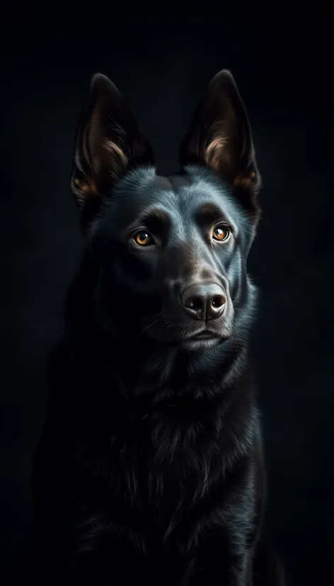 all black alsatian