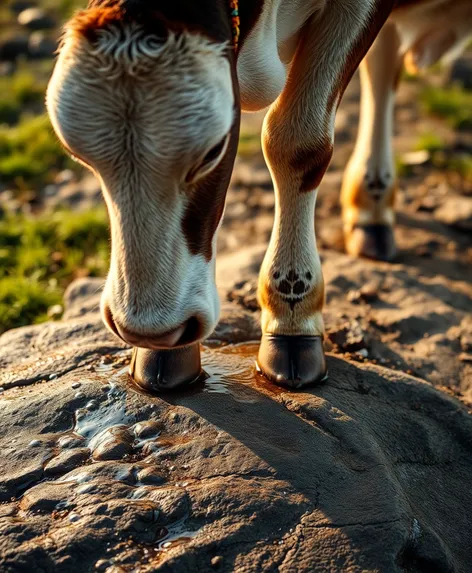 cow peeing on a