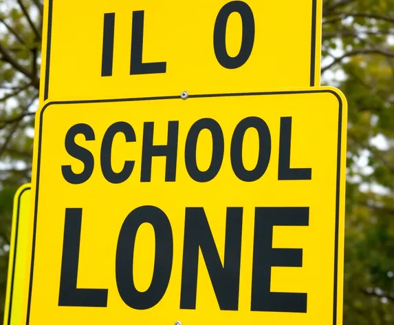 school zone signs color