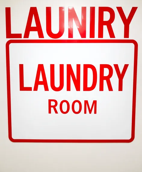 laundry room sign