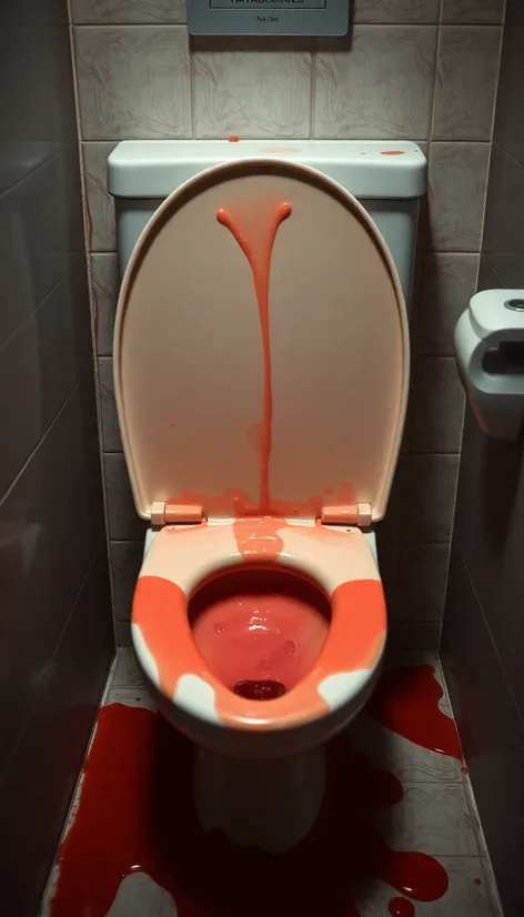 throwing up in toilet