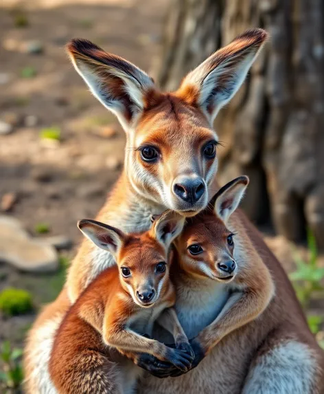 kangaroo and joey